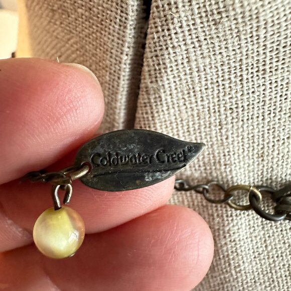 COLDWATER CREEK | Womens Hobo Stone Statement Necklace Vintage - Picture 3 of 5